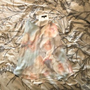 RW&Co V-Neck Cami Pastel Flowers